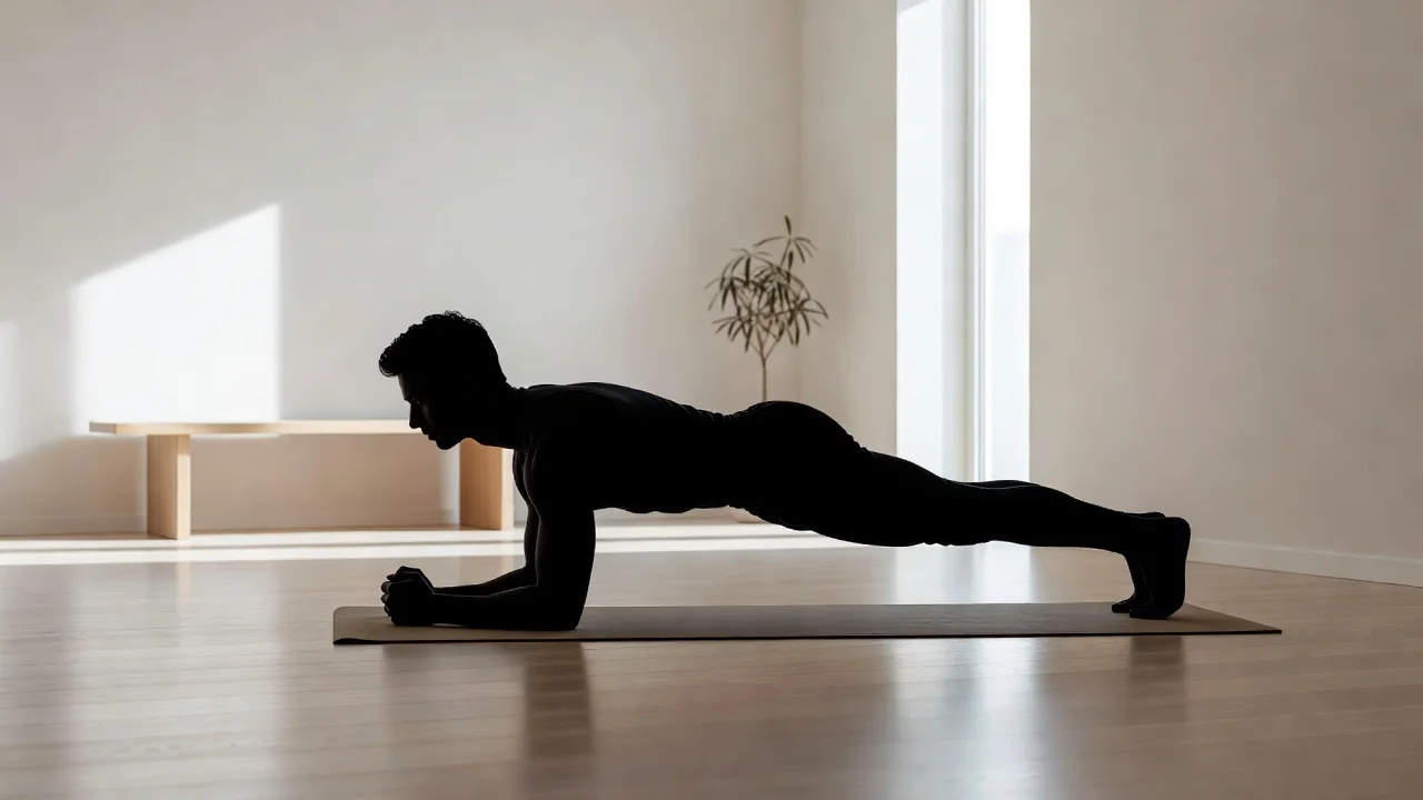 Plank gyakorlat tornaszőnyegen otthon